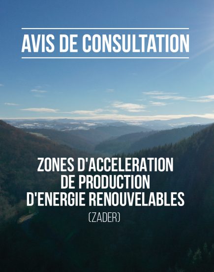 Consultation complémentaire sur l’ajustement des Zones d’Accélération des Énergies Renouvelables