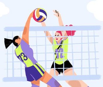 Tournoi de volley ball sur herbe
