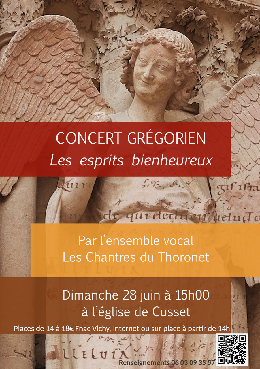 Affiche concert grégorien de Cusset